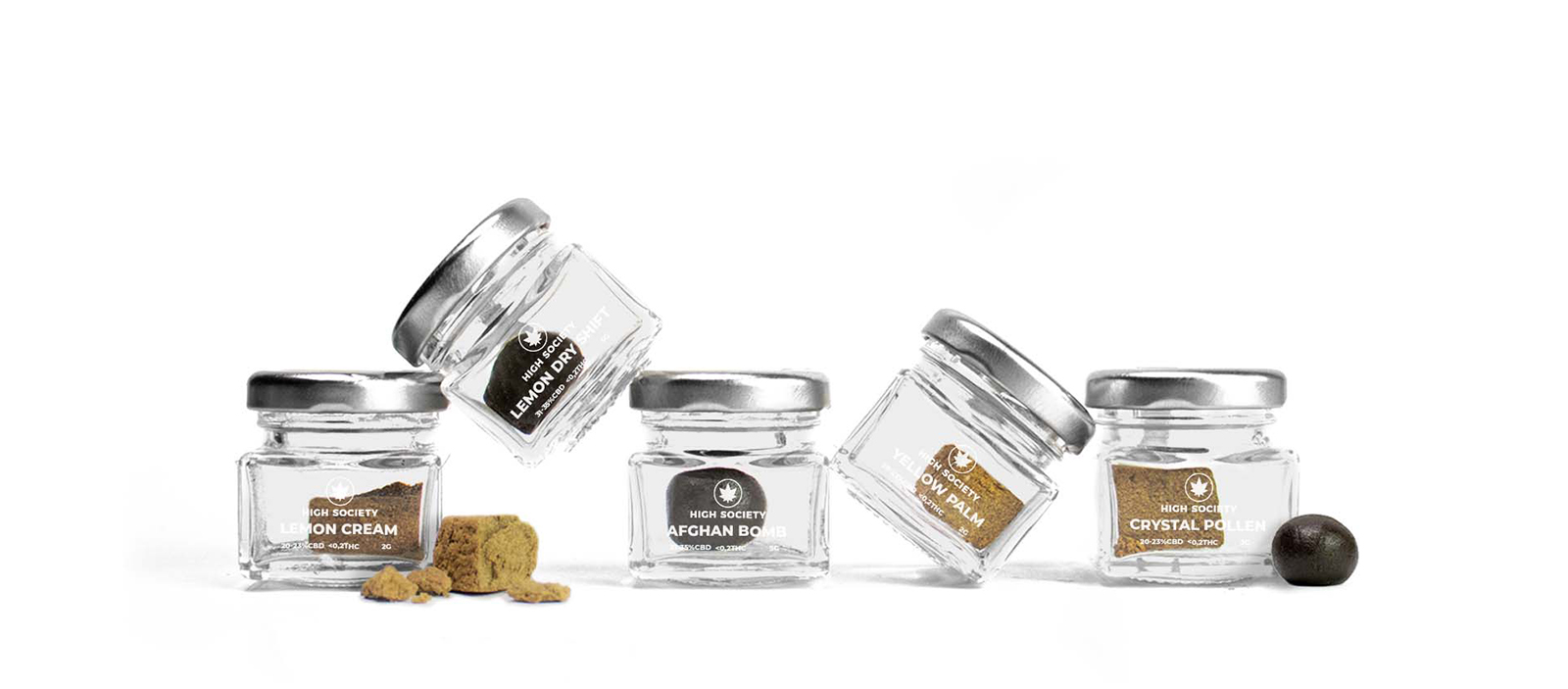 Gamme de résines et pollens – High Society