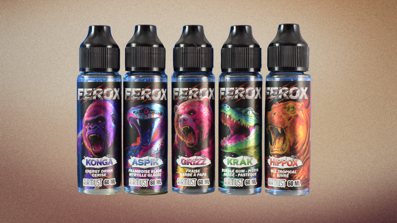 Airmust Gamme Ferox : des e-liquides fruités et rafraîchissants