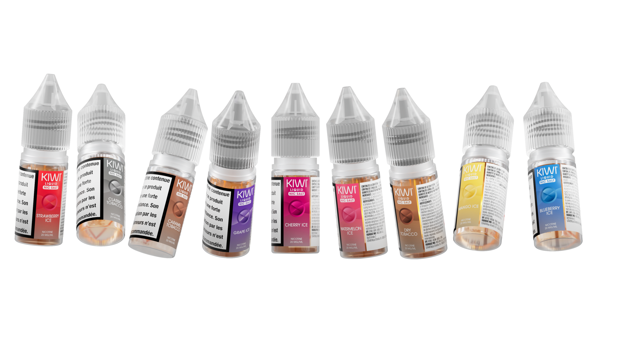 KIWI Liquids : les saveurs emblématiques de KIWI GO+, désormais disponibles en e-liquides